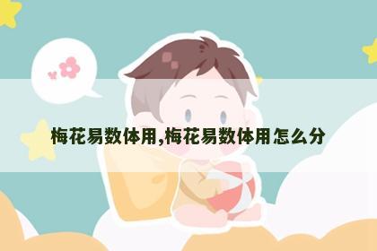 梅花易数体用,梅花易数体用怎么分 梅花易数体用,梅花易数体用怎么分