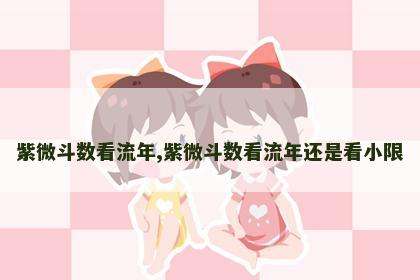 紫微斗数看流年,紫微斗数看流年还是看小限 紫微斗数看流年,紫微斗数看流年还是看小限